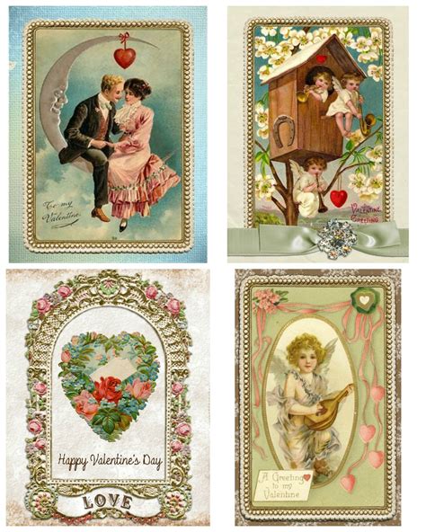 Printable Vintage Valentines
